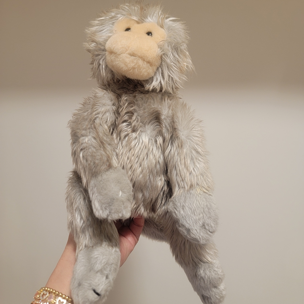 Ty Gray Stuffed Animal Monkey
